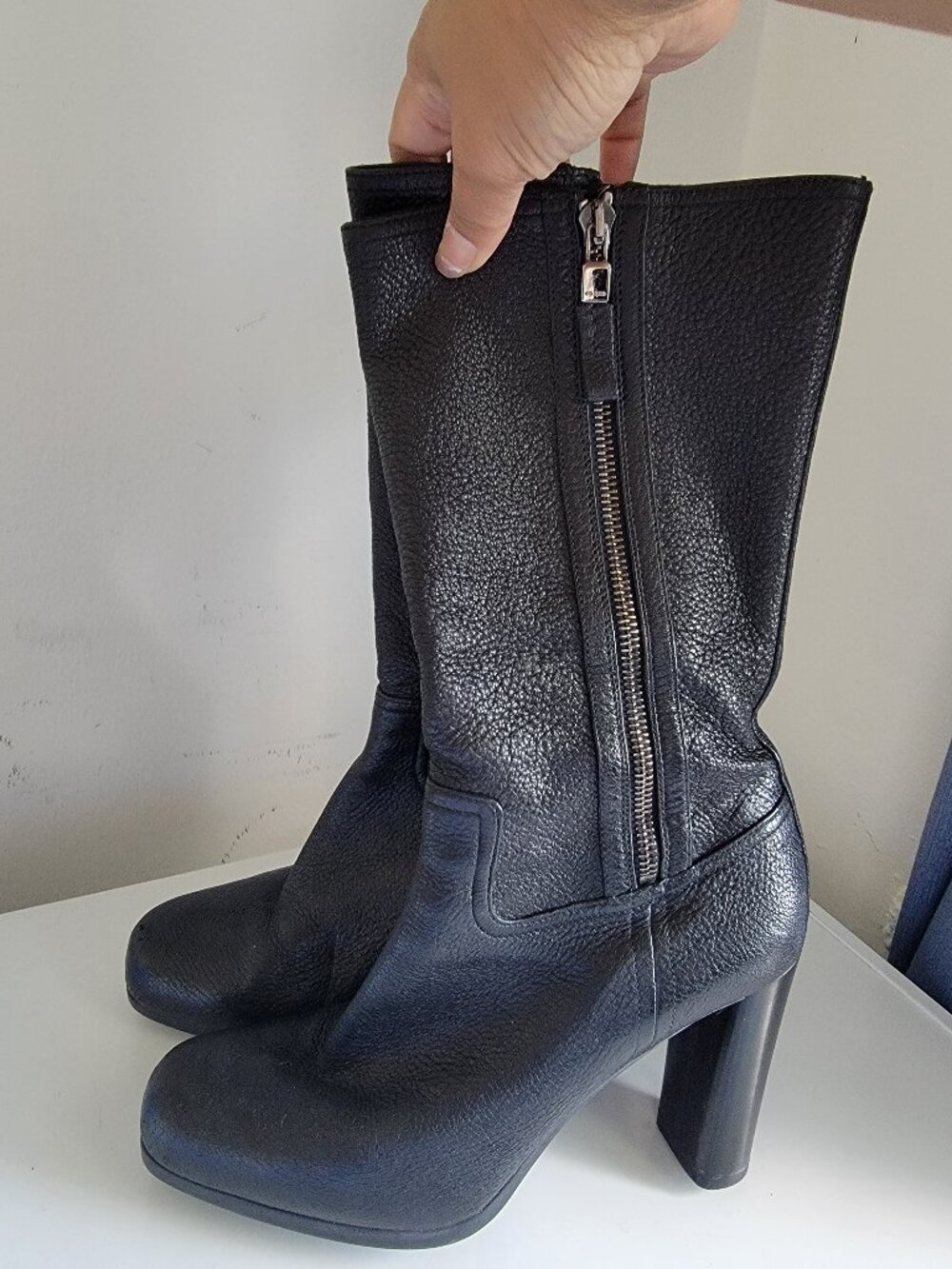 Authentic Prada Leather Boots